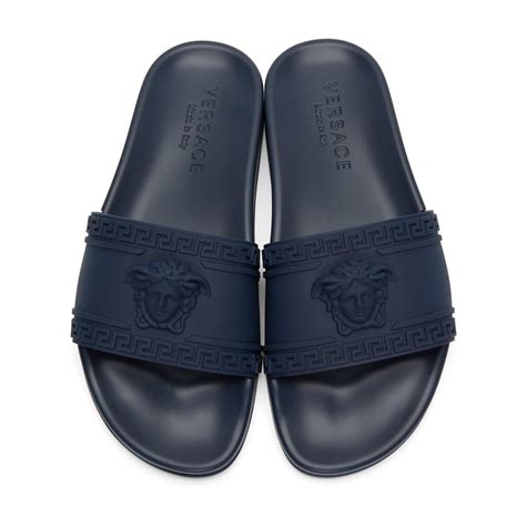 men's versace sliders|Versace flip flops men's.